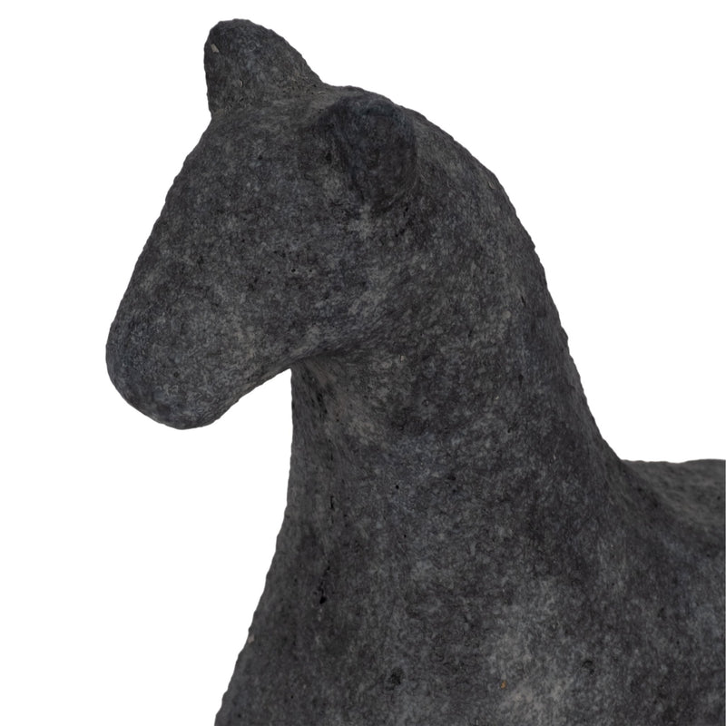 6" Textured Horse, Black - Al Rugaib Furniture