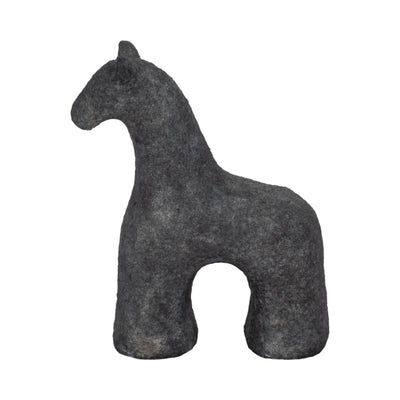 6" Textured Horse, Black - Al Rugaib Furniture