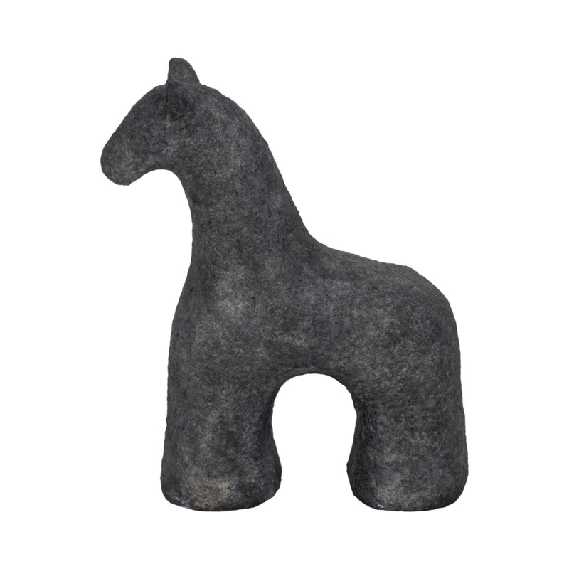 6" Textured Horse, Black - Al Rugaib Furniture