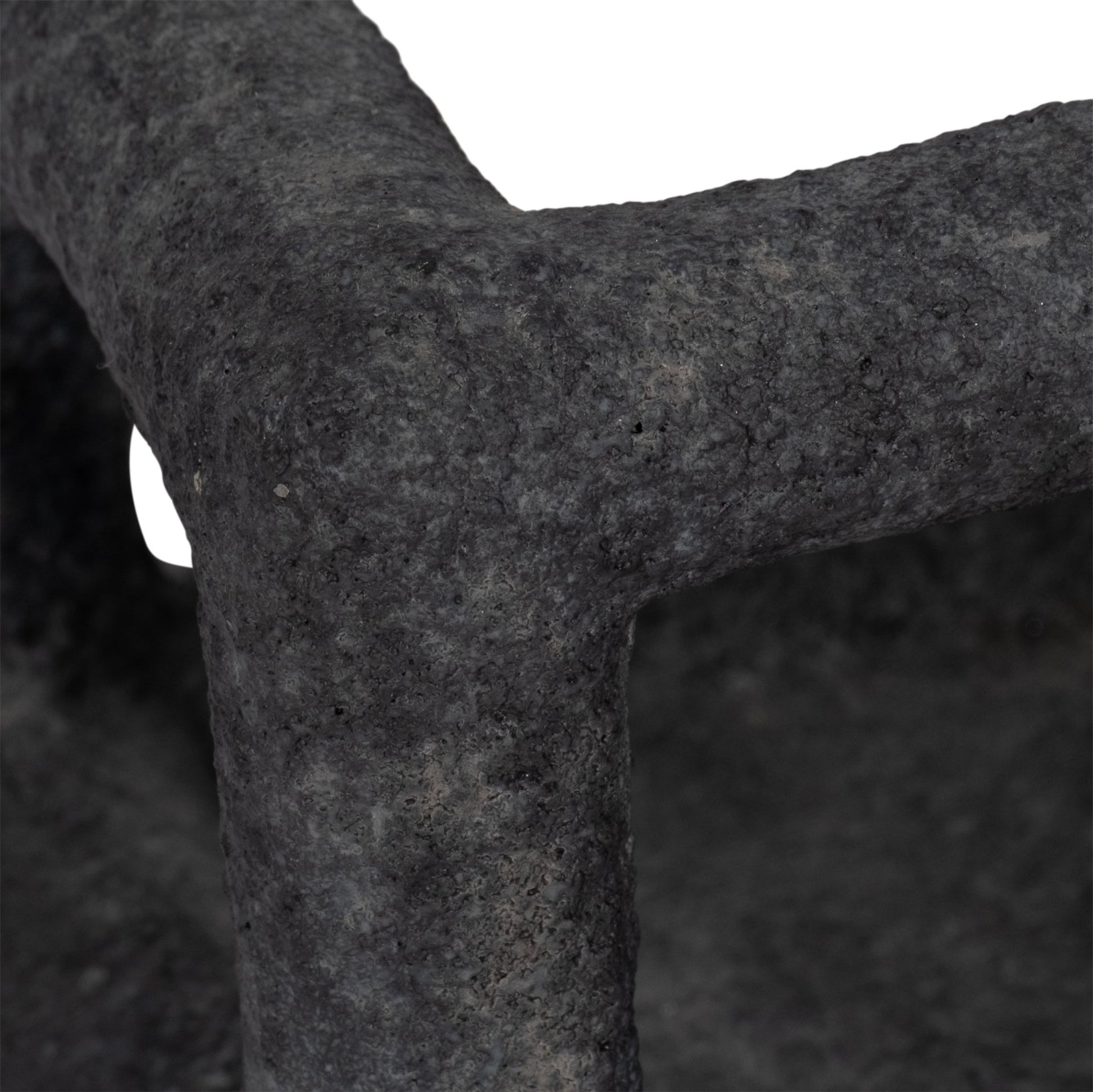 6" Textured Open Square Object, Black Table Decors| Sagebrook Home