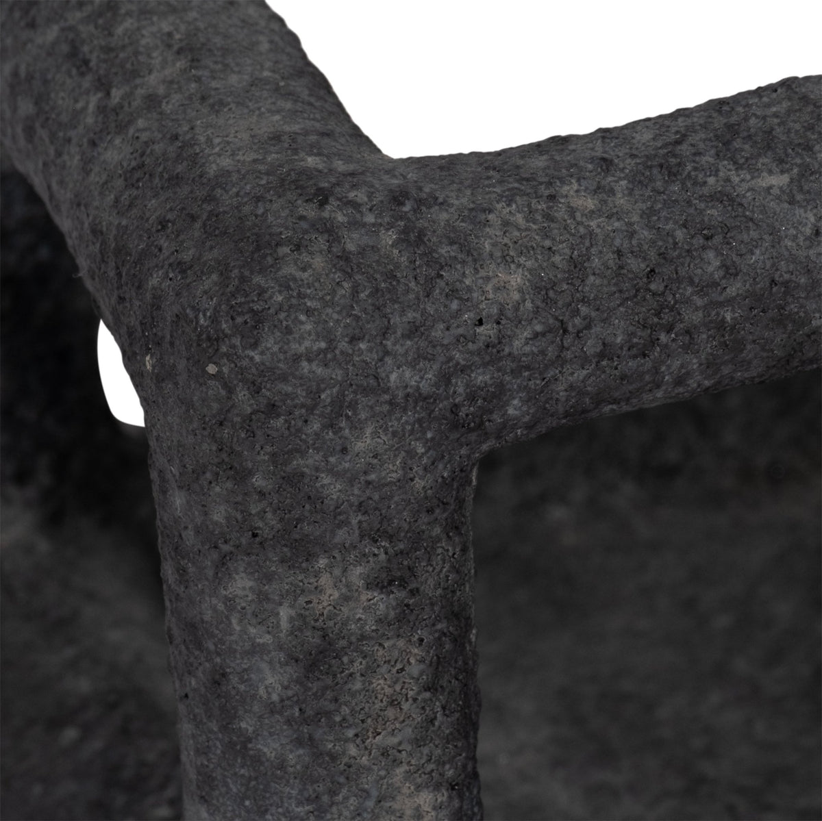 6" Textured Open Square Object, Black Table Decors| Sagebrook Home