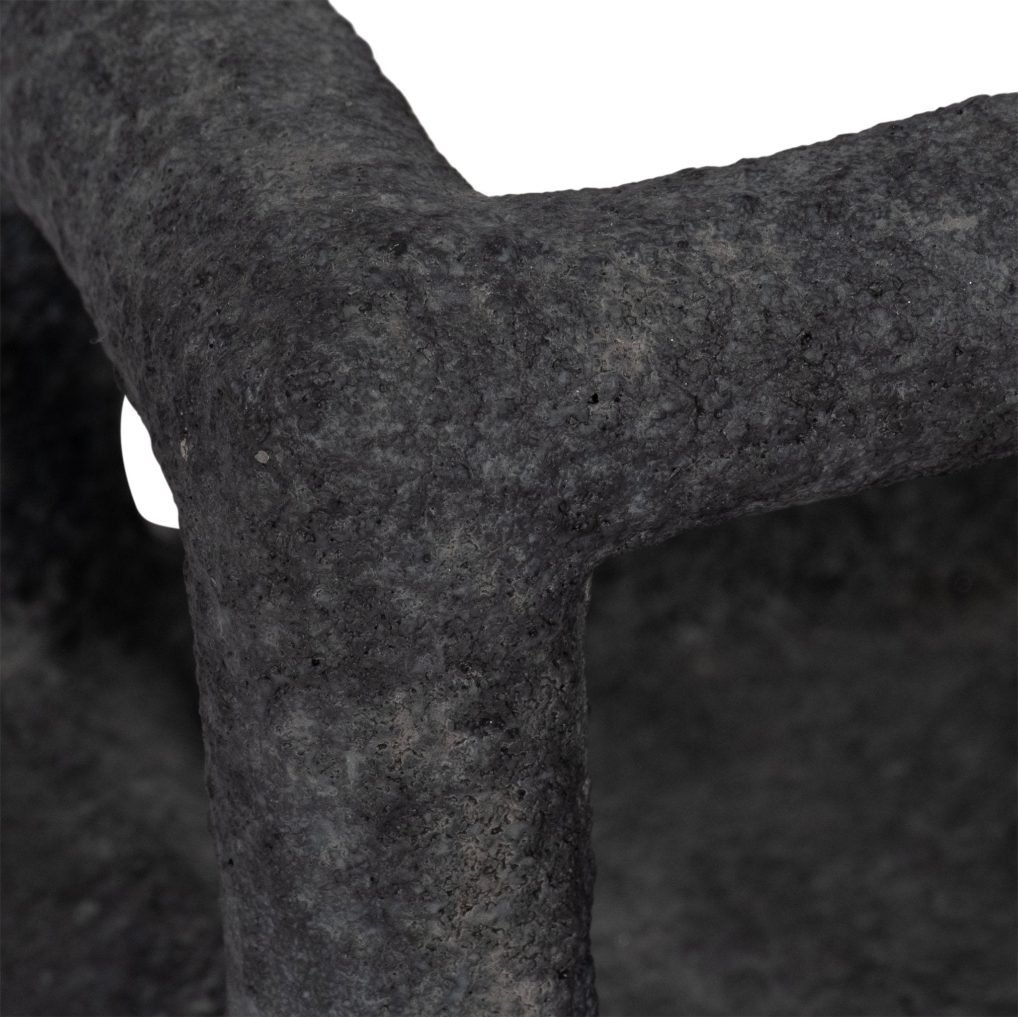 6" Textured Open Square Object, Black Table Decors| Sagebrook Home