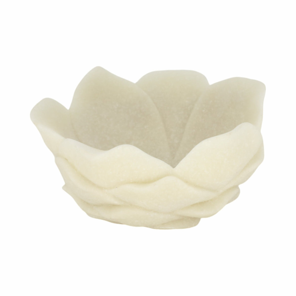6" Zelen White Quartz Resin Flower Bowl Table Decors| Sagebrook Home