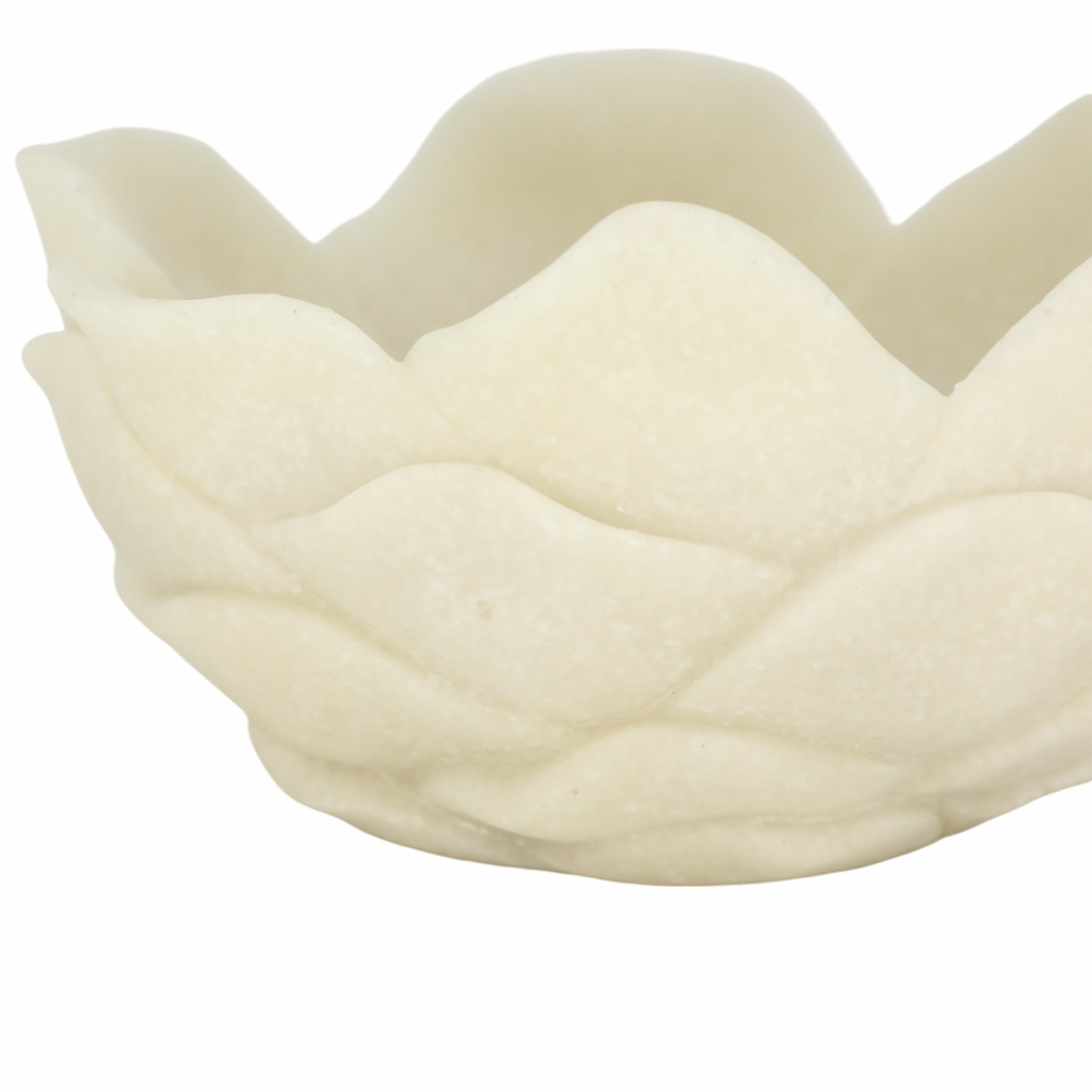 6" Zelen White Quartz Resin Flower Bowl Table Decors| Sagebrook Home