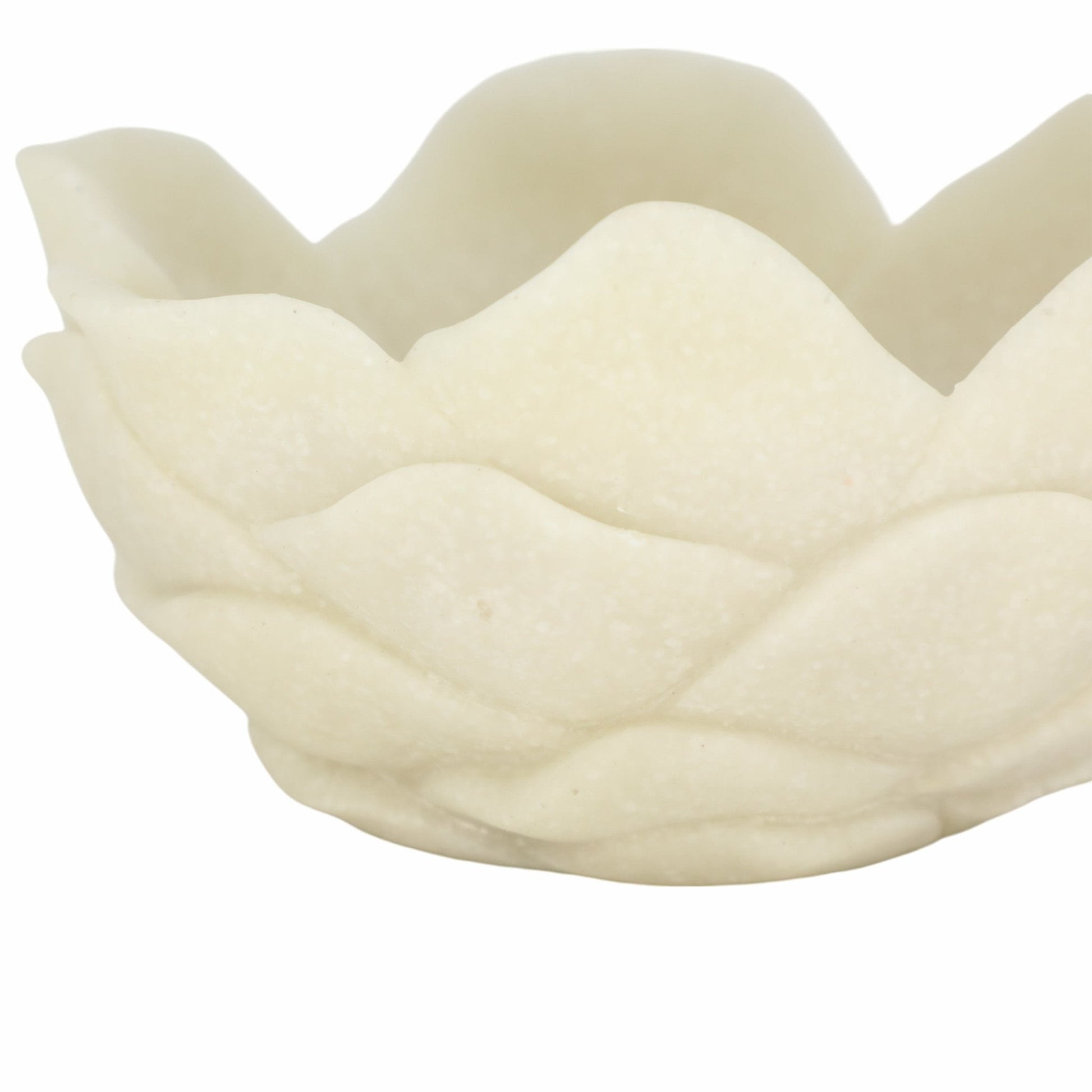6" Zelen White Quartz Resin Flower Bowl Table Decors| Sagebrook Home
