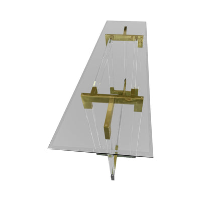 60" Arteaga Acrylic Console Table - Al Rugaib Furniture