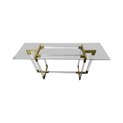 60" Arteaga Acrylic Console Table - Al Rugaib Furniture