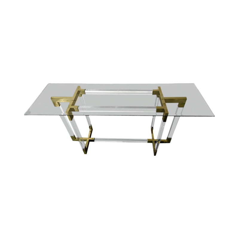 60" Arteaga Acrylic Console Table - Al Rugaib Furniture