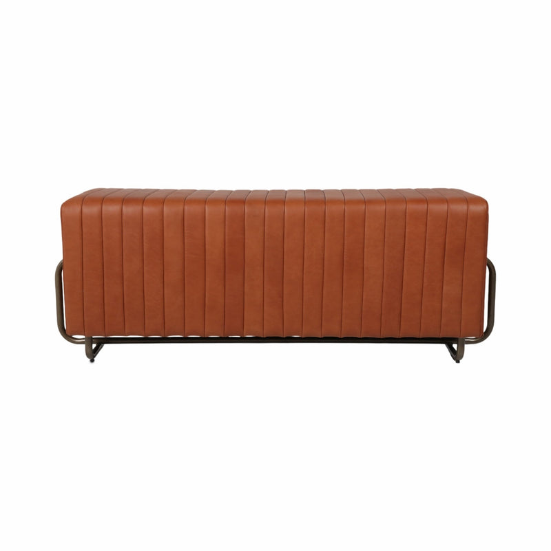 60" Felix Real Leather Bench - Al Rugaib Furniture