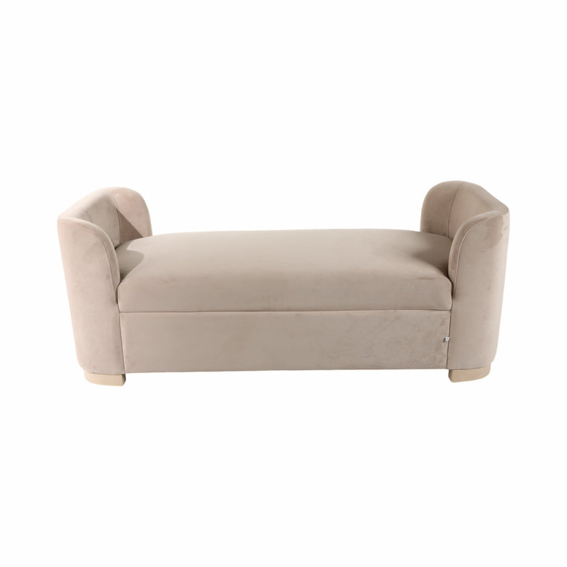 60" Serrano Bench, Ivory - Al Rugaib Furniture