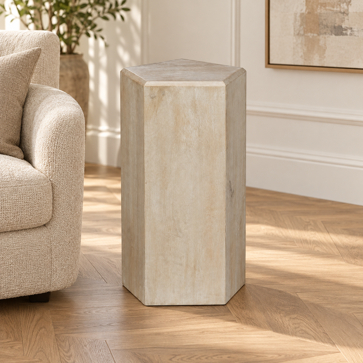 12X30" NOVUS MEDIUM WOOD PEDESTAL