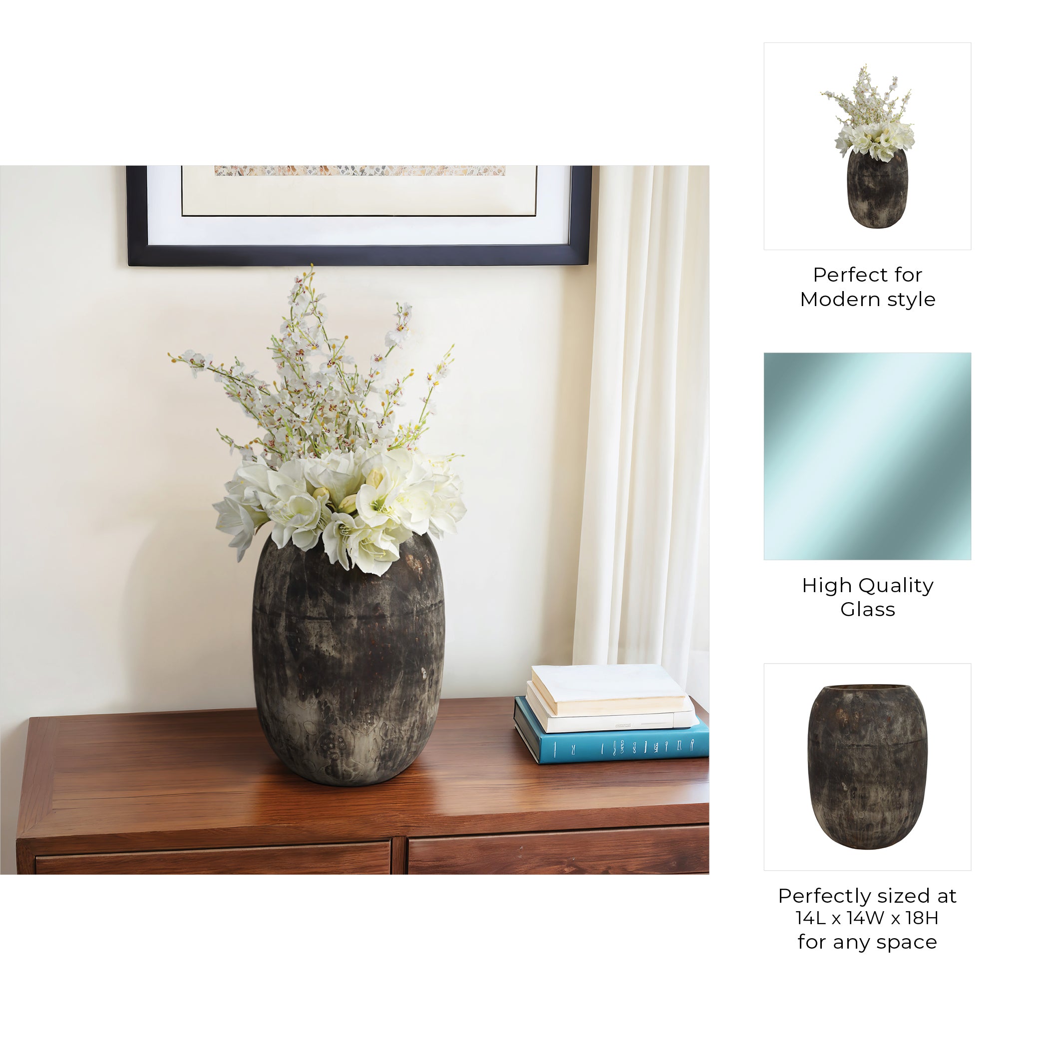 وعاء زجاجي هارتي HARTE GLASS VASE