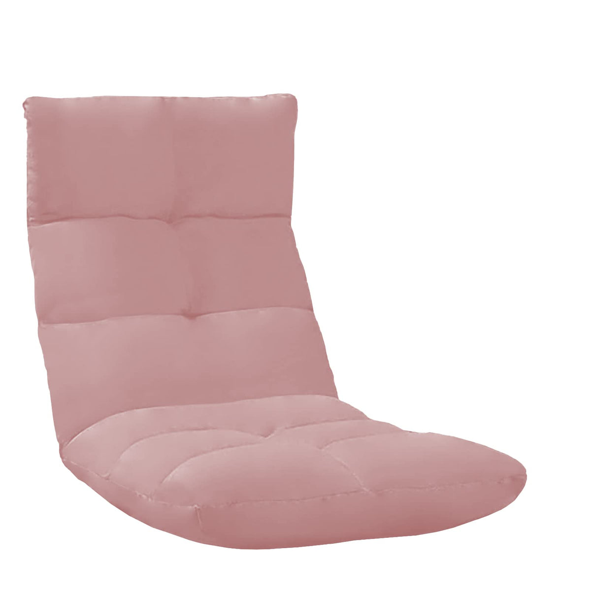 Picnic Upholstered Velvet Foldable Floor Chair - 120x50x15 cm Light Pink