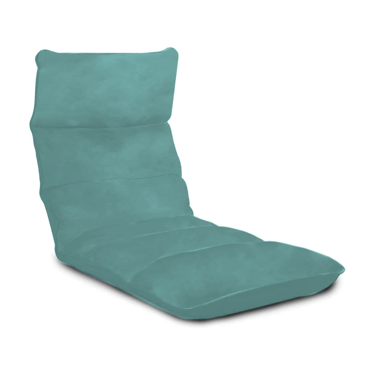 Picnic Velvet Foldable Floor Chair - 120x50x15 cm Light Turquoise