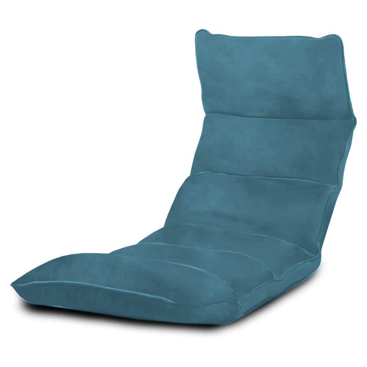 Picnic Velvet Foldable Floor Chair - 120x50x15 cm Dark Turquoise