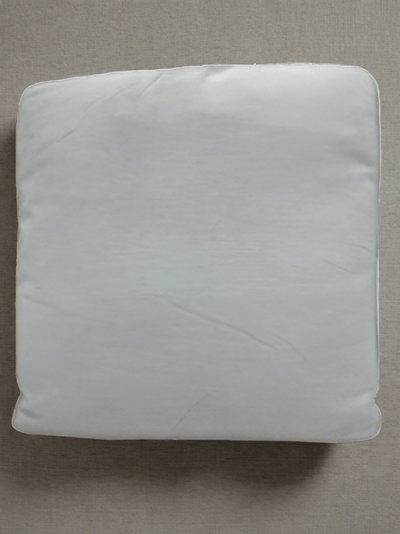 60*60 Velvet Nude& White Cushion - Al Rugaib Furniture