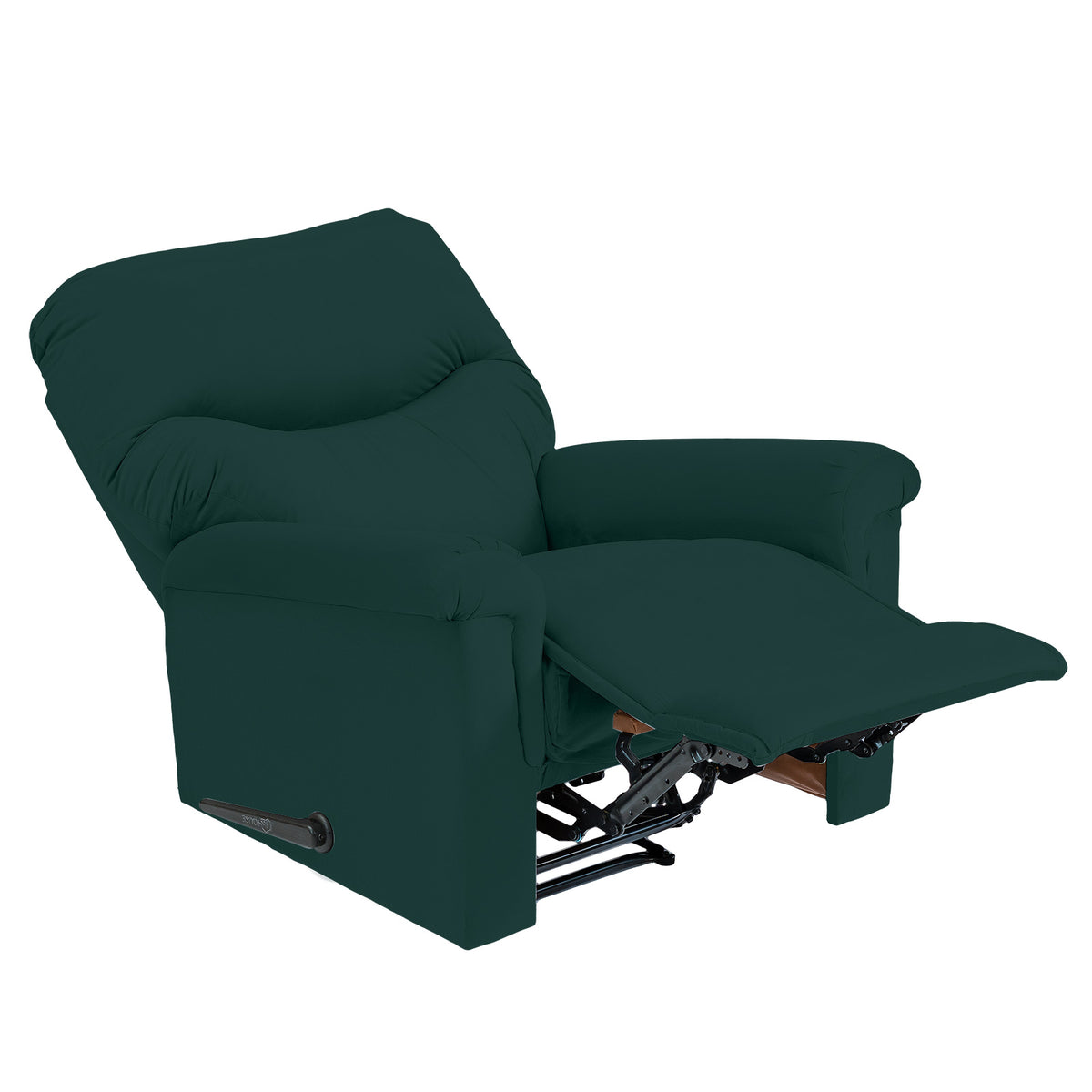 Velvet Recliner Chair - NZ110 Dark Green Classic