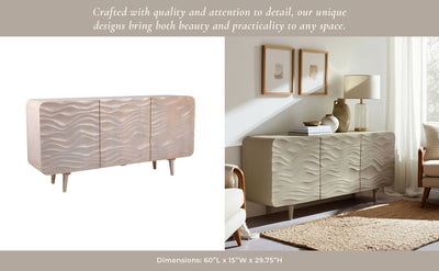 60x30" Shorefront Cabinet, Tan - Al Rugaib Furniture