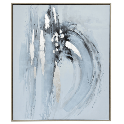 62X52 FRAMED HANDPAINTED ABSTRACT - Al Rugaib Furniture
