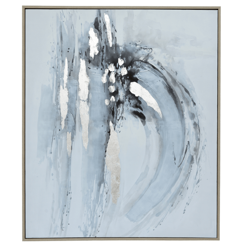 62X52 FRAMED HANDPAINTED ABSTRACT - Al Rugaib Furniture