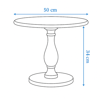 طاولة جانبية من الكريستال
