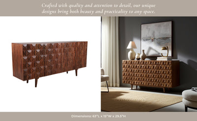 63x30" Mod Front Cabinet, Brown - Al Rugaib Furniture