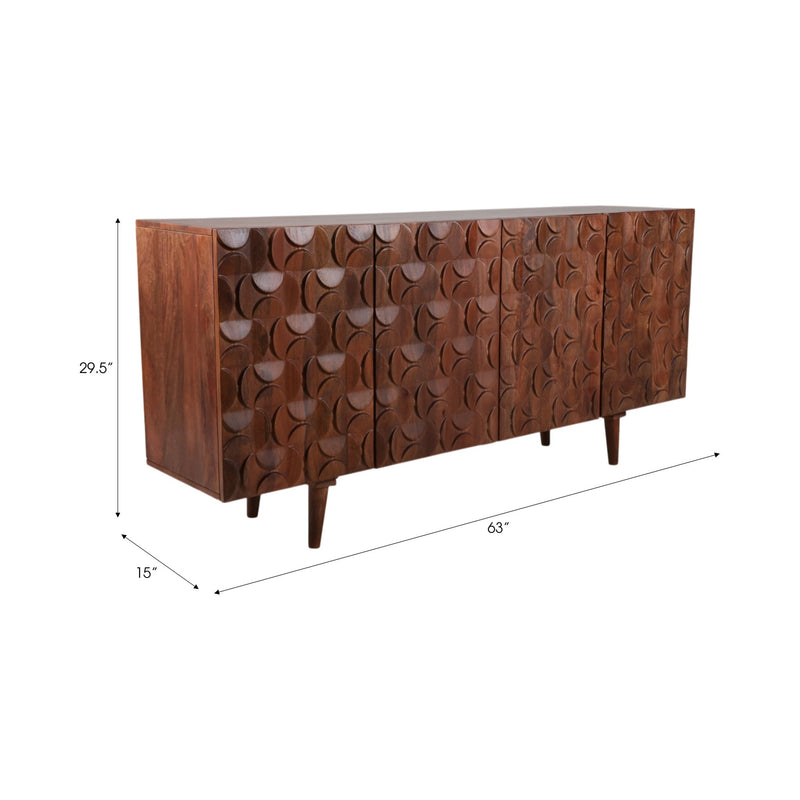 63x30" Mod Front Cabinet, Brown - Al Rugaib Furniture