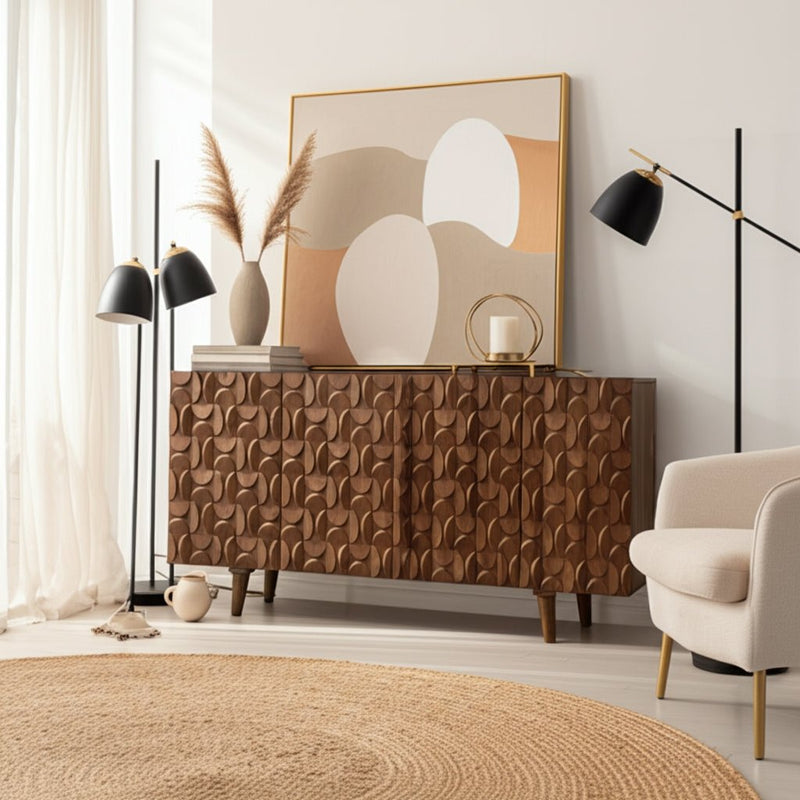 63x30" Mod Front Cabinet, Brown - Al Rugaib Furniture