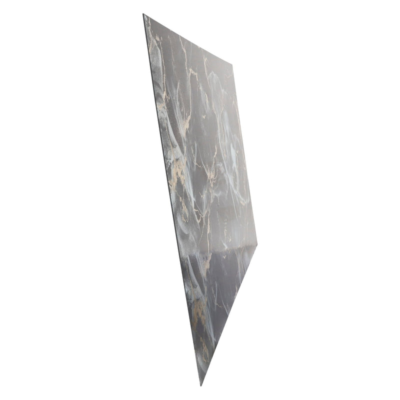 63X43 ABSTRACT METALLIC TEMPERED GLASS ART, MULTI - Al Rugaib Furniture