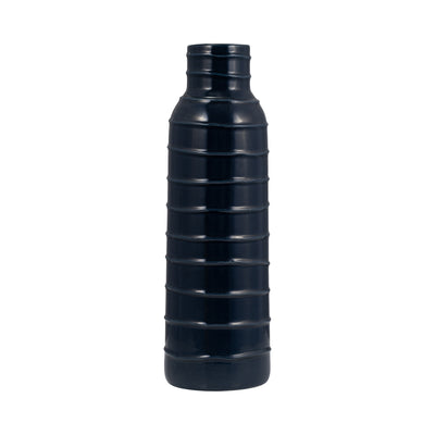 CER, 17H TRIBAL VASE, NAVY BLUE