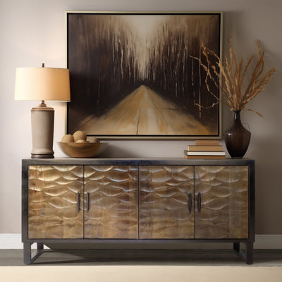 65" Ramsey Wood Sideboard, Brown - Al Rugaib Furniture
