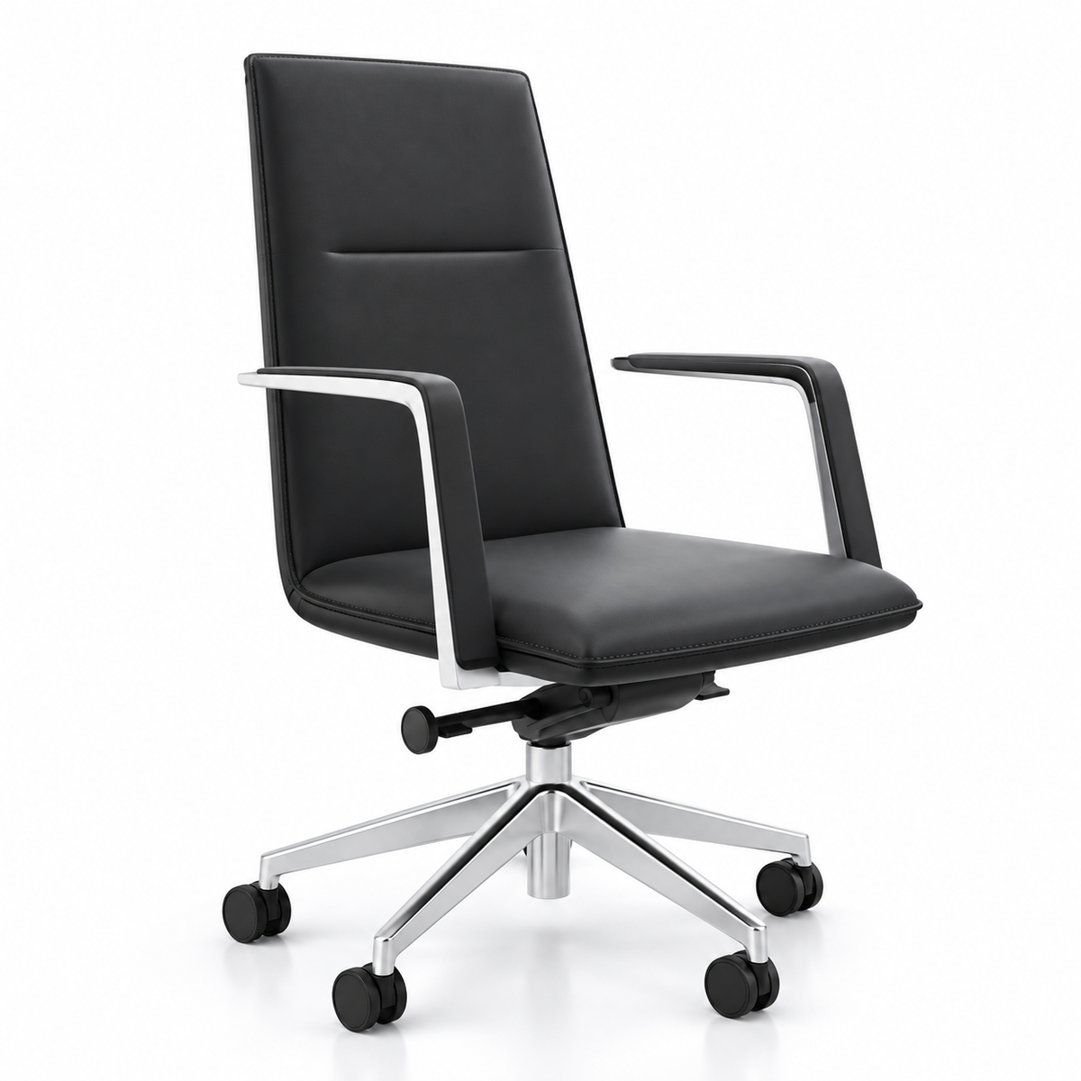 Mid Back Desk - Black