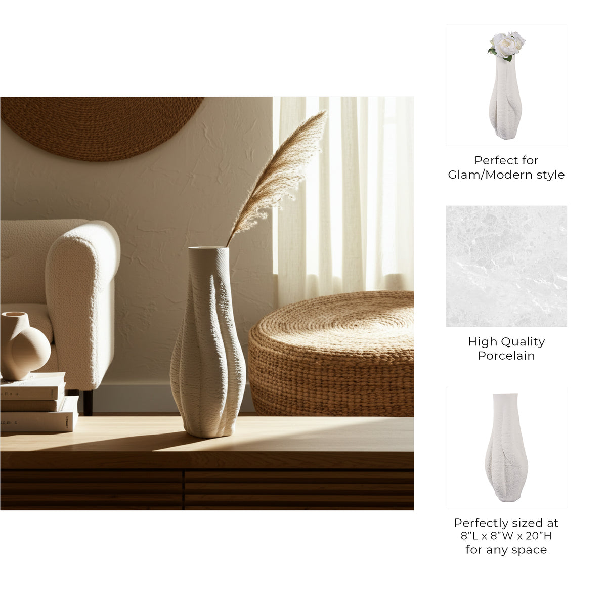 مزهرية مطبوعة ثلاثية الأبعاد من EQUILIBRIUM EQUILIBRIUM 3D PRINTED VASE