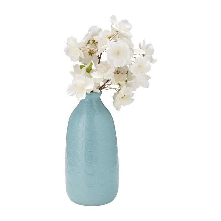 CER, 9 CIRCLES VASE, AQUA HAZE