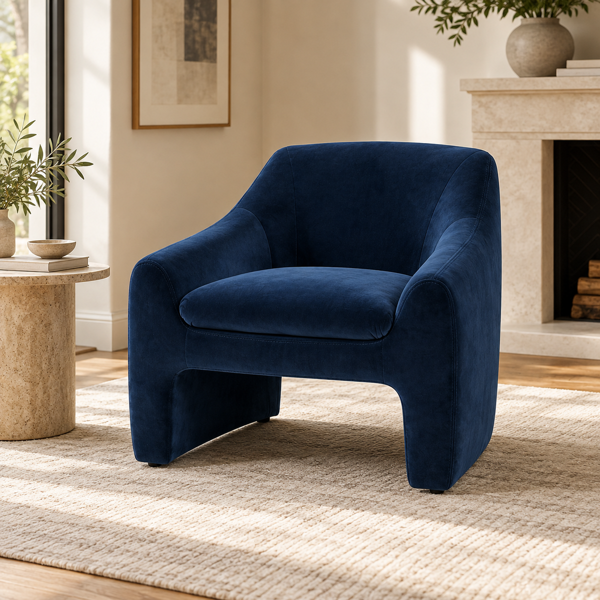 Berliner Navy Arm Chair