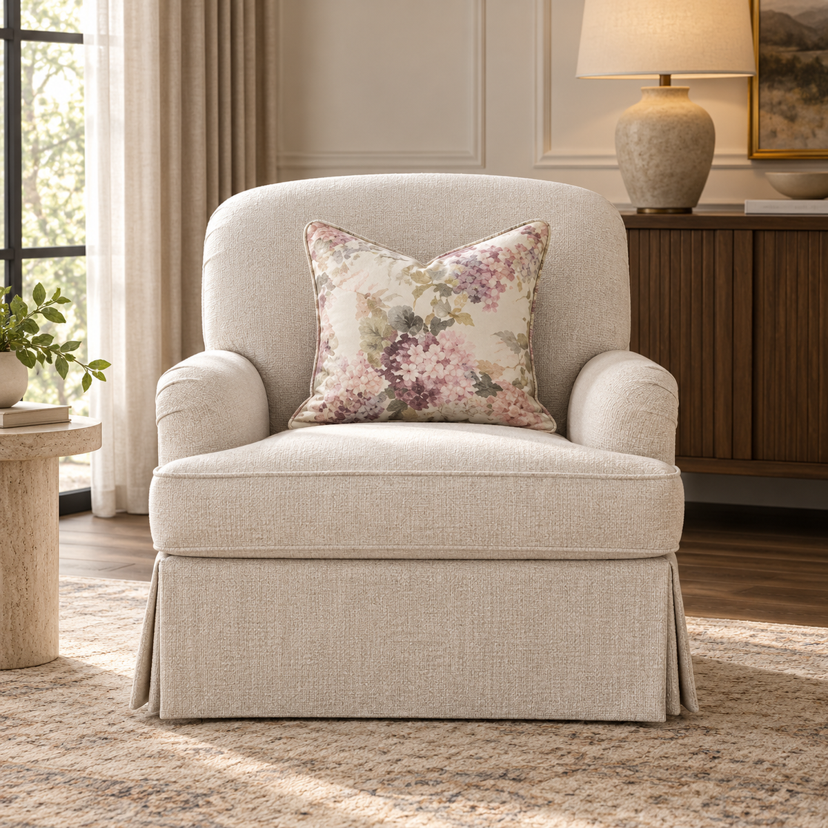 Jasmine Arm Chair Skirted