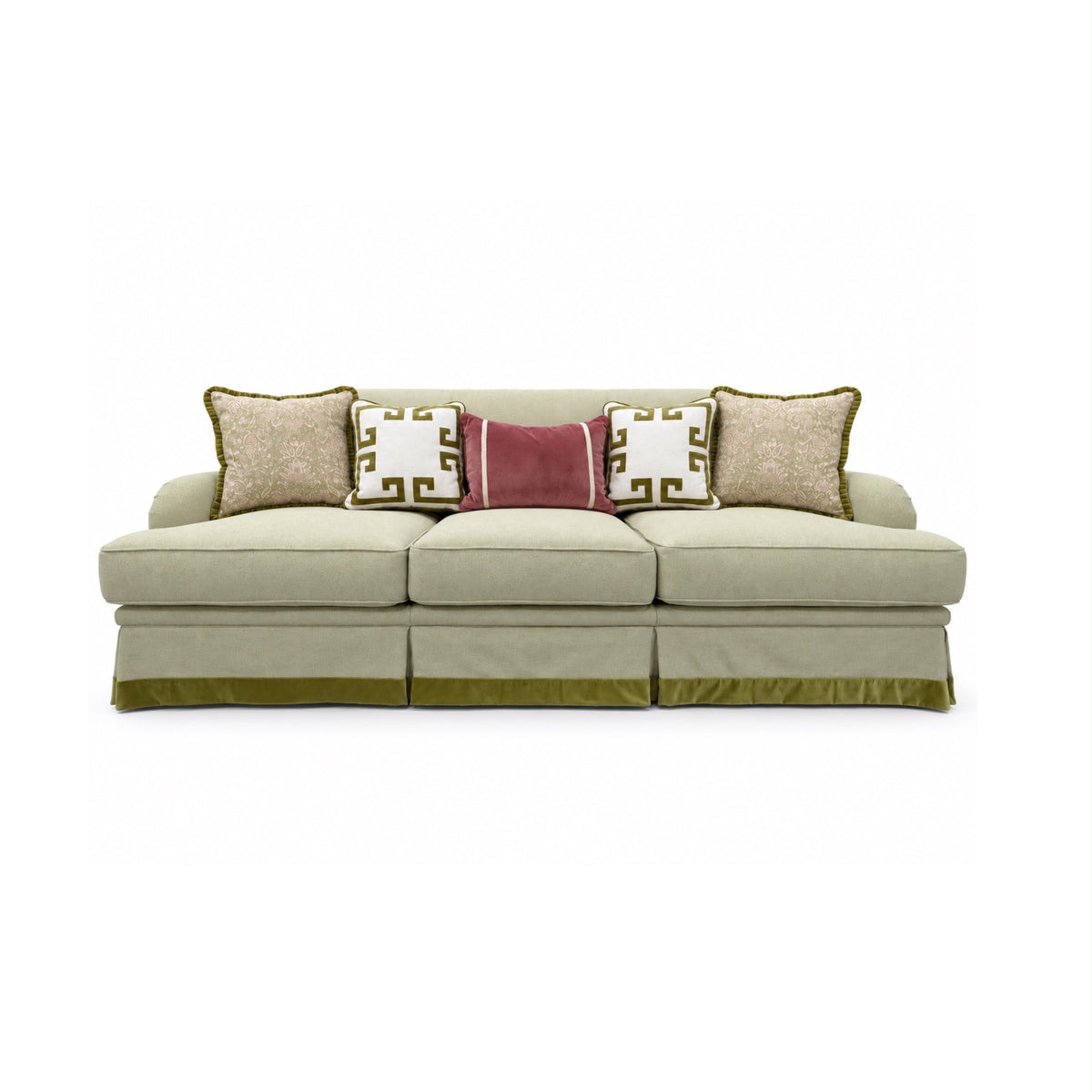 Alpine Retreat Green Sofa 224cm