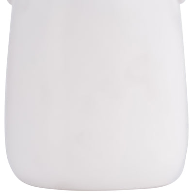 Cer, 10H Eared Vase, White