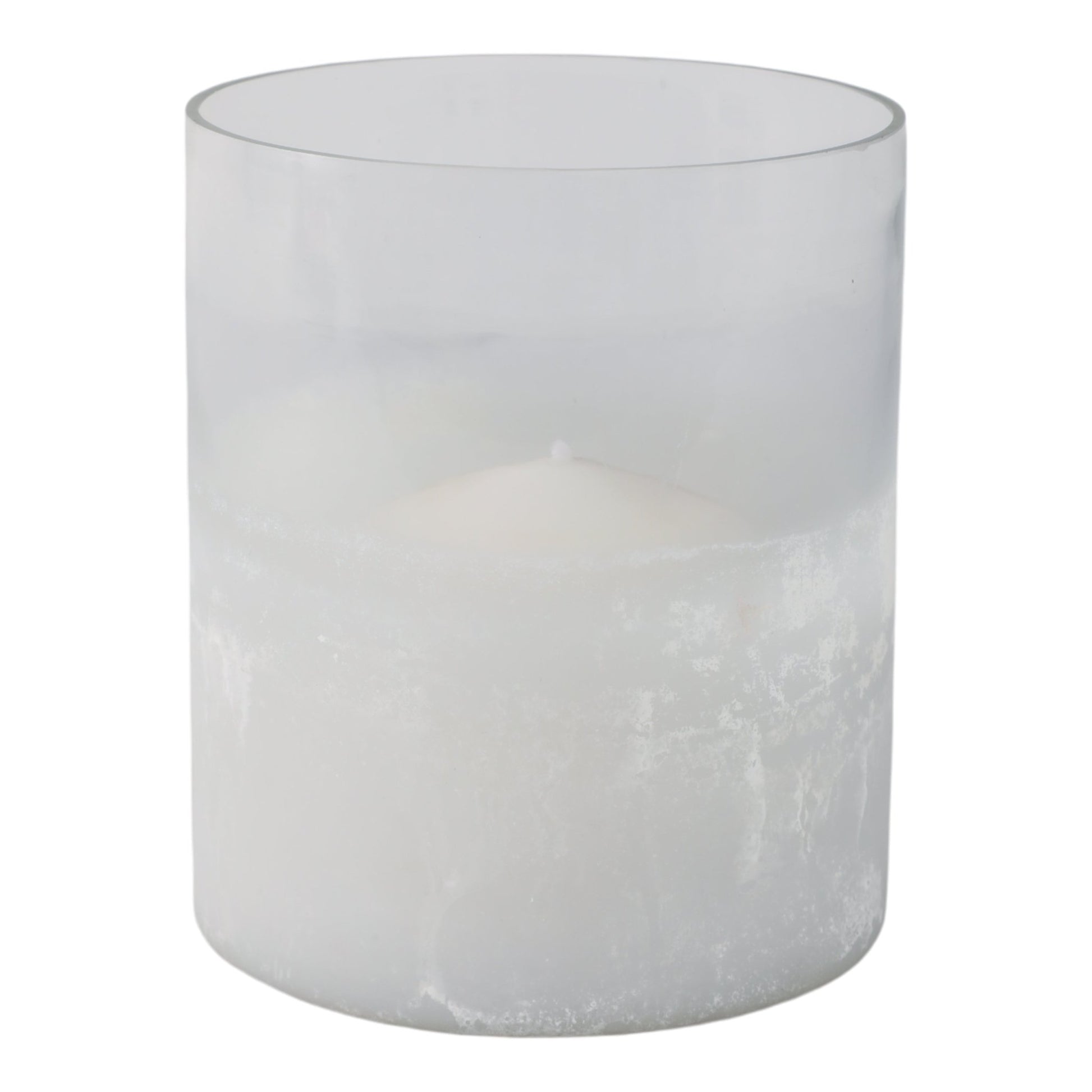 6x5" Frosted Bottom Hurricane, Clear Candle Holders| Sagebrook Home