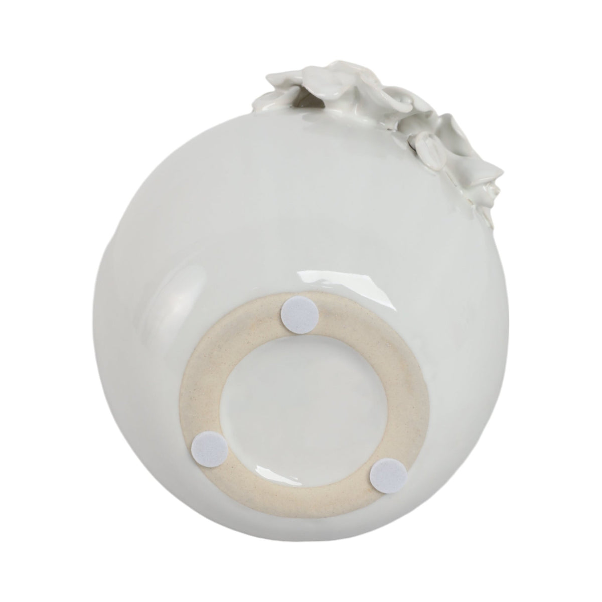 6x5" Rose Applique Bud Vase, Cream Vases and Jars| Sagebrook Home