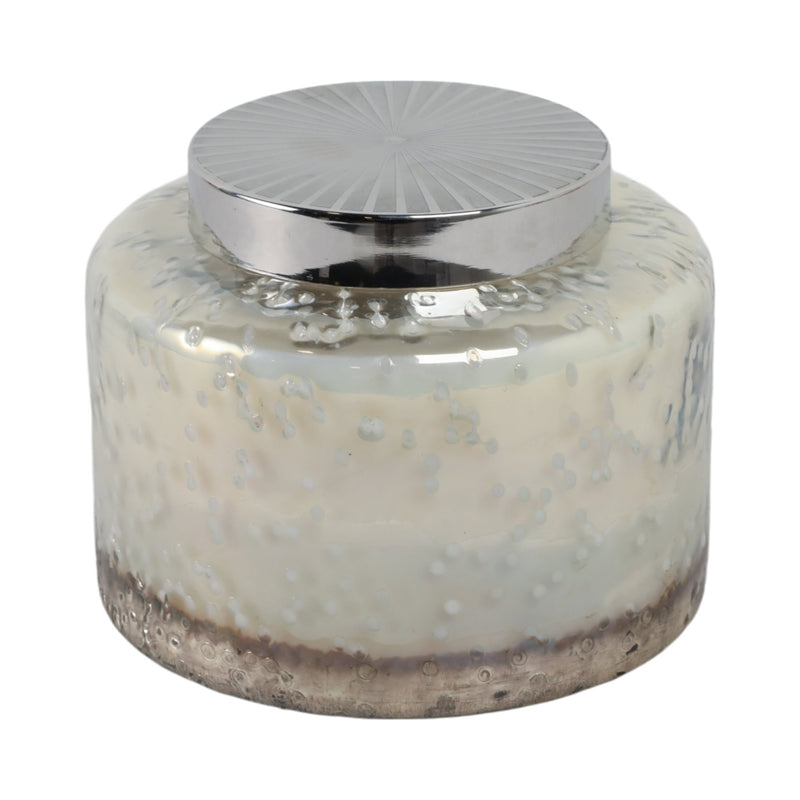 7" 71 Oz Lavender Speckle Lidded Candle, Lt Blue/s - Al Rugaib Furniture