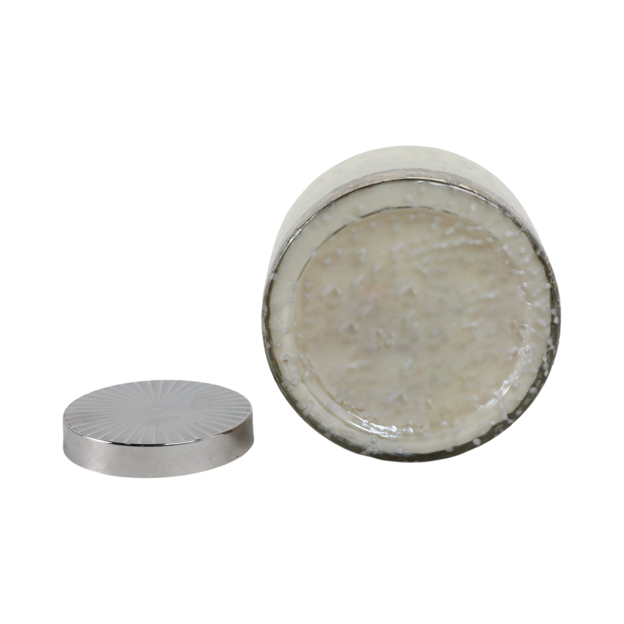 7" 71 Oz Lavender Speckle Lidded Candle, Lt Blue/s Candle Holders| Sagebrook Home
