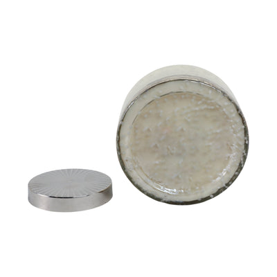 7" 71 Oz Lavender Speckle Lidded Candle, Lt Blue/s - Al Rugaib Furniture