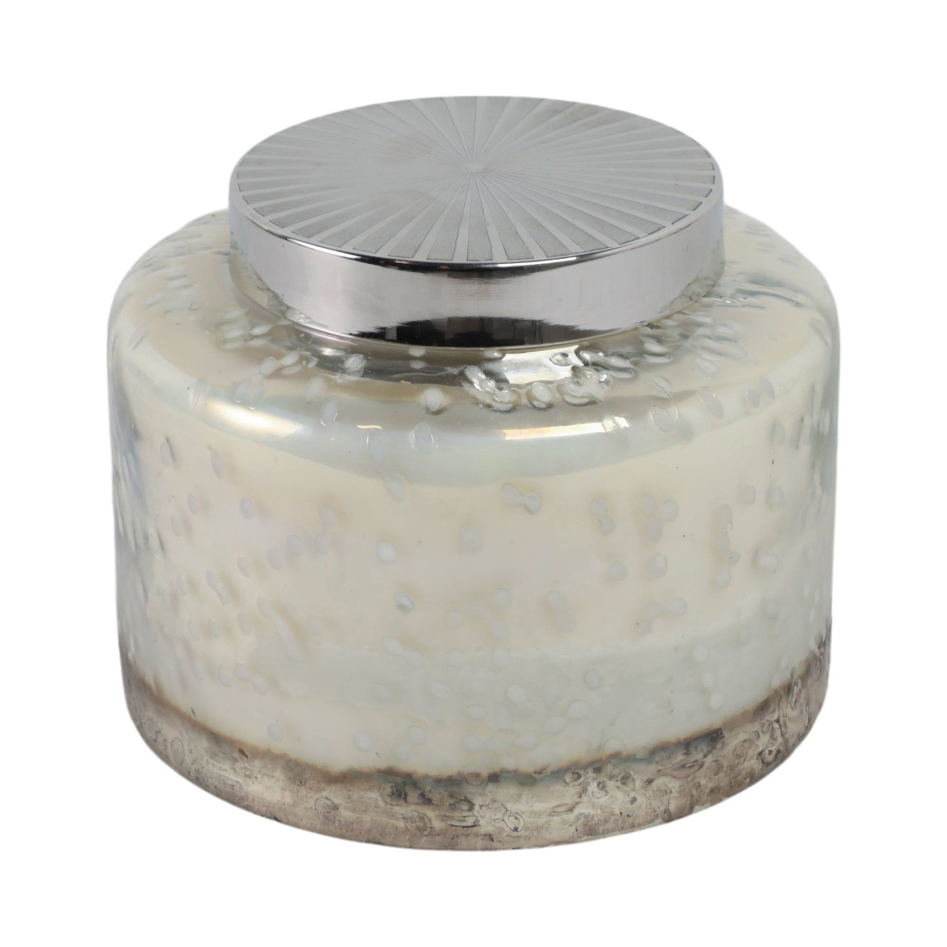 7" 71 Oz Lavender Speckle Lidded Candle, Lt Blue/s Candle Holders| Sagebrook Home