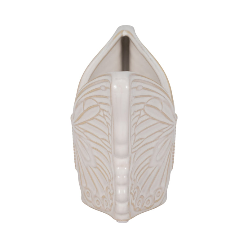 7" Butterfly Planter, Ivory - Al Rugaib Furniture