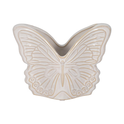 7" Butterfly Planter, Ivory - Al Rugaib Furniture