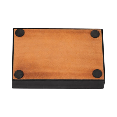 7" Cards & Dice Box, Black/white - Al Rugaib Furniture