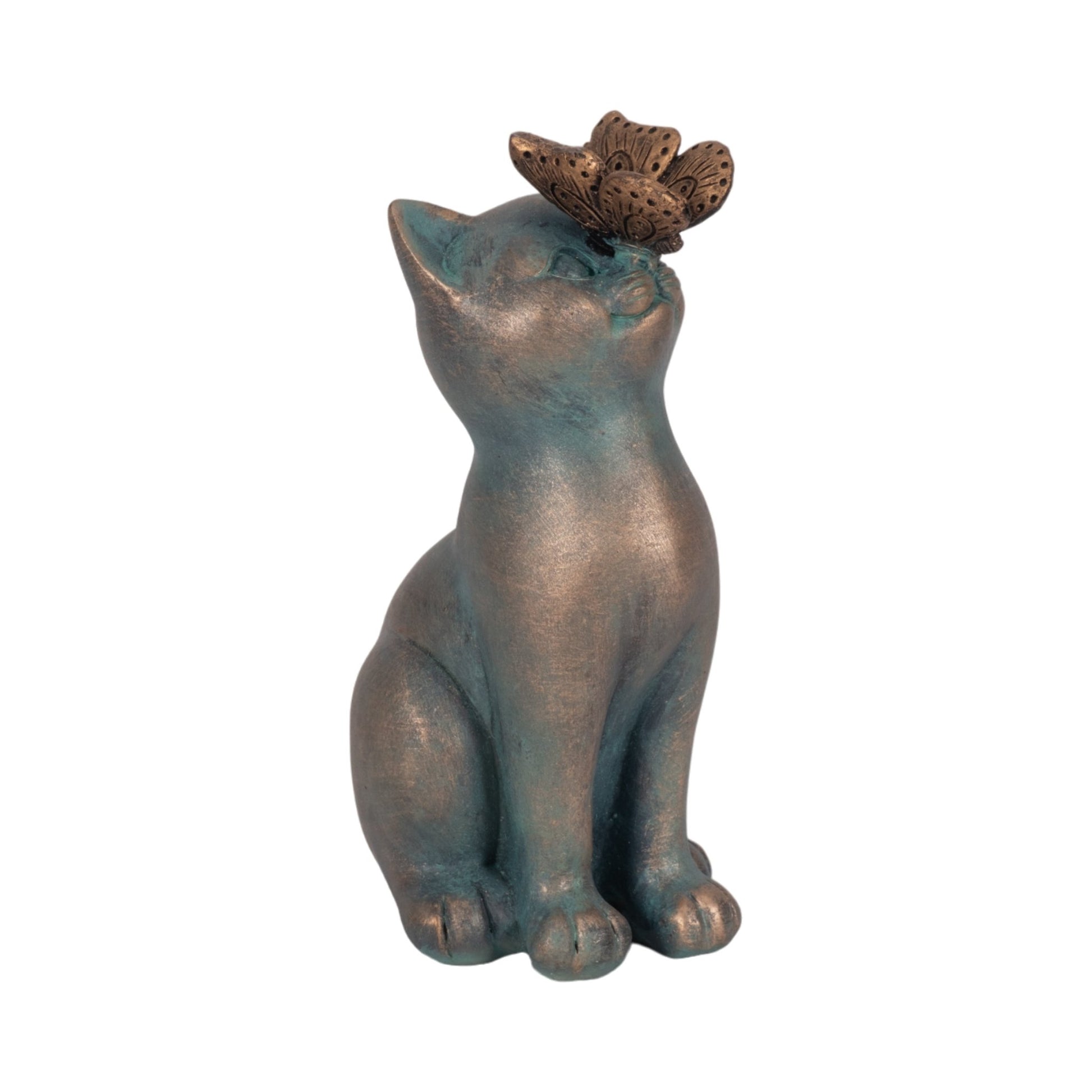 7" Cat With Butterfly On Nose, Multi Table Decors| Sagebrook Home