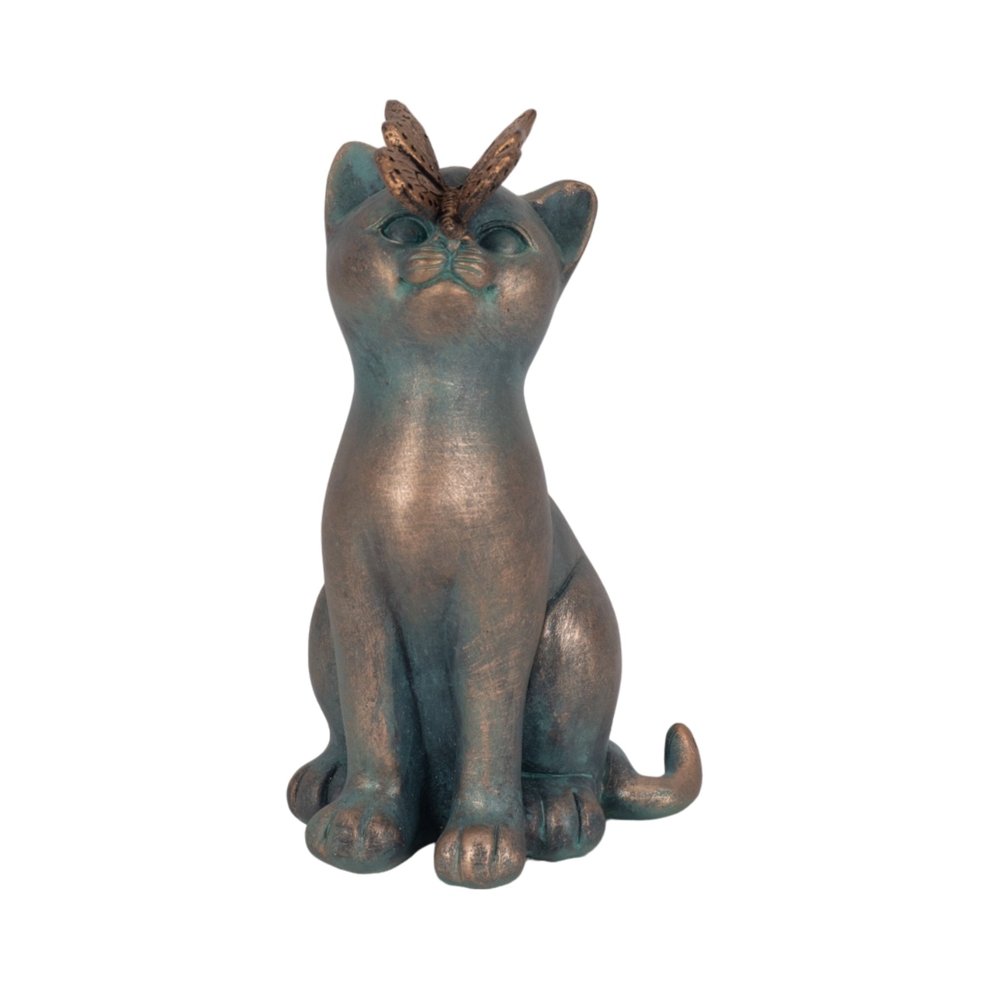 7" Cat With Butterfly On Nose, Multi Table Decors| Sagebrook Home