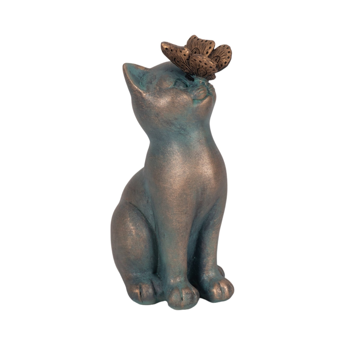 7" Cat With Butterfly On Nose, Multi Table Decors| Sagebrook Home